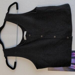 OAK + FORT Black Button-up Tank Top